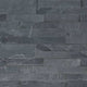 6x22 Midnight Mosaic Natural-Look Honed Textured Slate Tile Gray Dark