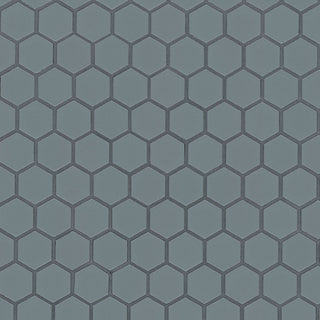 1" Cielo Hexagon Mosaic Solid-Color Glossy Smooth Porcelain Tile