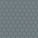 1 1/2'' Cielo Hexagon Mosaic Solid-Color Glossy Smooth Porcelain Tile Gray Blue