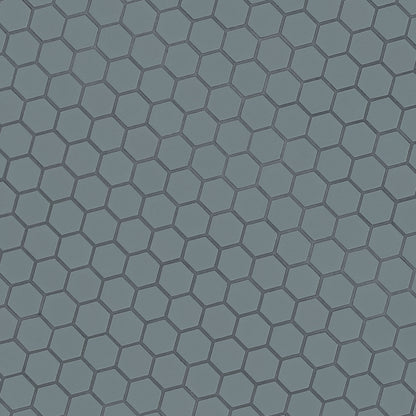 1 1/2'' Cielo Hexagon Mosaic Solid-Color Glossy Smooth Porcelain Tile Gray Blue