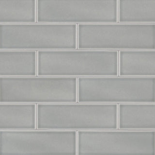 Light Gray - 4x12 Morning Solid-Color Glossy Smooth Ceramic Tile