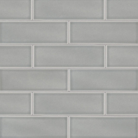 4x12 Morning Solid-Color Glossy Smooth Ceramic Tile