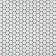 12x12 Penny Circle Penny Round Mosaic Solid-Color Matte Smooth Porcelain Tile Soft White