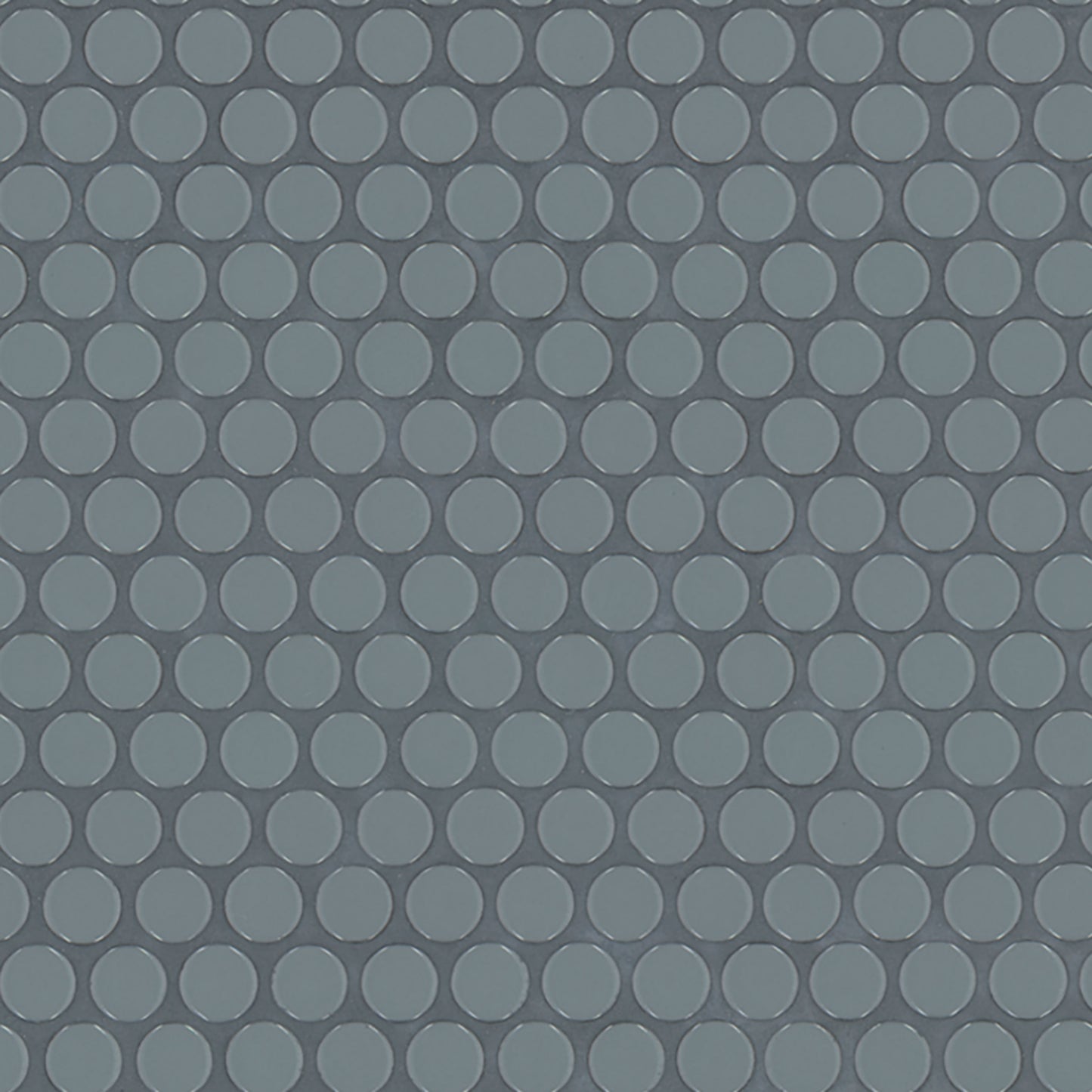 12x12 Cielo Circle Penny Round Mosaic Solid-Color Glossy Smooth Porcelain Tile Gray Blue