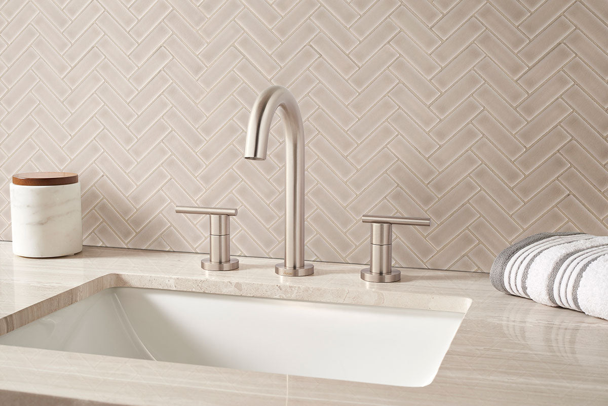 12x12 Portico Mosaic Solid-Color Glossy Smooth Ceramic Tile Cream Beige
