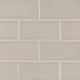 3X6 Portico Solid-Color Glossy Smooth Ceramic Tile Cream Beige