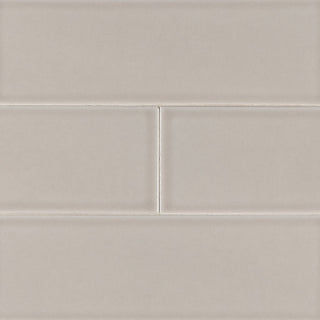 4x12 Portico Solid-Color Glossy Smooth Ceramic Tile