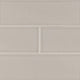 4x12 Portico Solid-Color Glossy Smooth Ceramic Tile Cream Beige