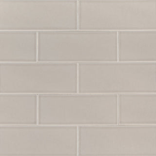 Cream Beige - 4x12 Portico Solid-Color Glossy Smooth Ceramic Tile