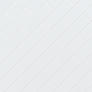 Bright White - 2x6 Retro Bianco Solid-Color Matte Smooth Porcelain Tile