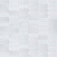 12x12 Domino Picket Mosaic Solid-Color Glossy Smooth Porcelain Tile Soft White