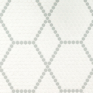 1" Domino Hexagon Mosaic Mixed-Color Matte Smooth Porcelain Tile