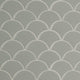 12x12 Glaze Scallop Mosaic Solid-Color Glossy Smooth Porcelain Tile Soft Gray