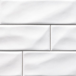 4x12 Whisper Natural-Look Matte Undulated Ceramic Tile