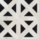 12x12 Retro Lattice Patterned Natural-Look Polished Smooth Marble Tile Beige Black