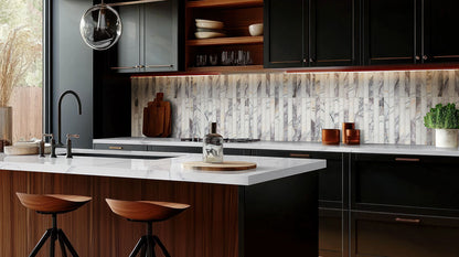 12x12 Scollopini Mosaic Natural-Look Honed Smooth Marble Tile Gray Lilac