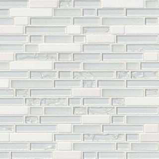 12x12 Delano Mosaic Solid-Color Glossy Textured Glass Tile