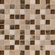 1x1 Ibiza Mosaic Natural-Look Matte Smooth Porcelain & Glass Tile Beige Brown