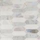 12x12 Cienega Picket Mosaic Natural-Look Matte Smooth Porcelain & Glass Tile Beige Gray