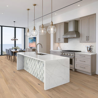 Beige Gray - 12x12 Cienega Picket Mosaic Natural-Look Matte Smooth Porcelain & Glass Tile