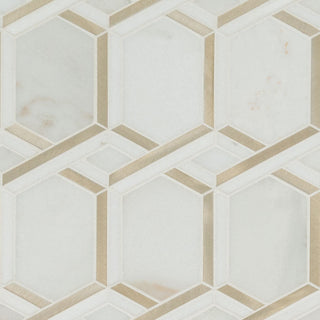 12x12 Luxor Picket Mosaic Natural-Look Matte Smooth Porcelain & Metal Tile
