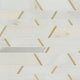 12x12 Metro Linear Mosaic Marble-Look Matte Smooth Porcelain & Metal Tile White Gold