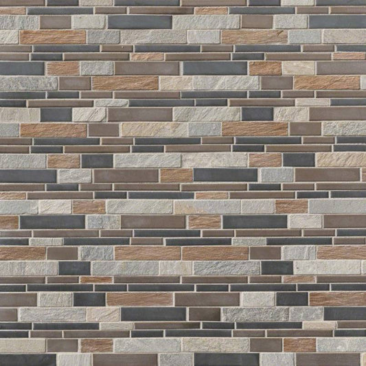 12x12 Cobrello Mosaic Natural-Look Matte Textured Porcelain Tile