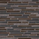 12x12 Titan Mosaic Stone-Look Matte Textured Porcelain & Glass Tile Brown Gray