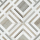 12x12 Wellington Mosaic Natural-Look Polished Smooth Marble Tile Gray Beige
