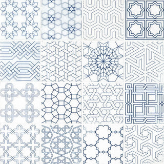 3x3 Zouli Moroccan Mosaic Natural-Look Matte Smooth Marble Tile