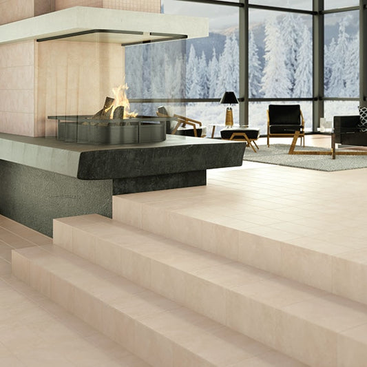 12x12 Affinity Natural Stone-Look Matte Smooth Porcelain Tile