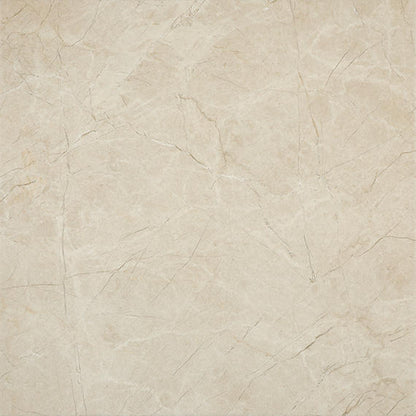 12x12 Platinum  Natural Marble-Look Matte Smooth Porcelain Tile Almond