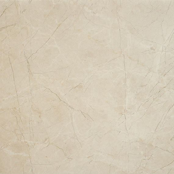 12x12 Platinum  Natural Marble-Look Matte Smooth Porcelain Tile Almond