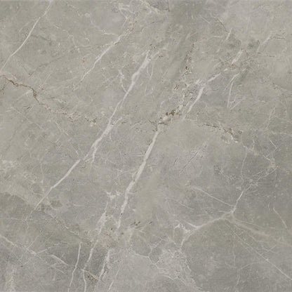 12x12 Platinum  Natural Marble-Look Matte Smooth Porcelain Tile Dove Gray