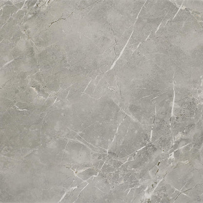 12x12 Platinum  Natural Marble-Look Matte Smooth Porcelain Tile Dove Gray