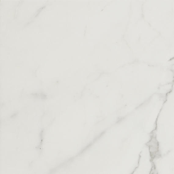 12x12 Platinum  Natural Marble-Look Matte Smooth Porcelain Tile White Gray