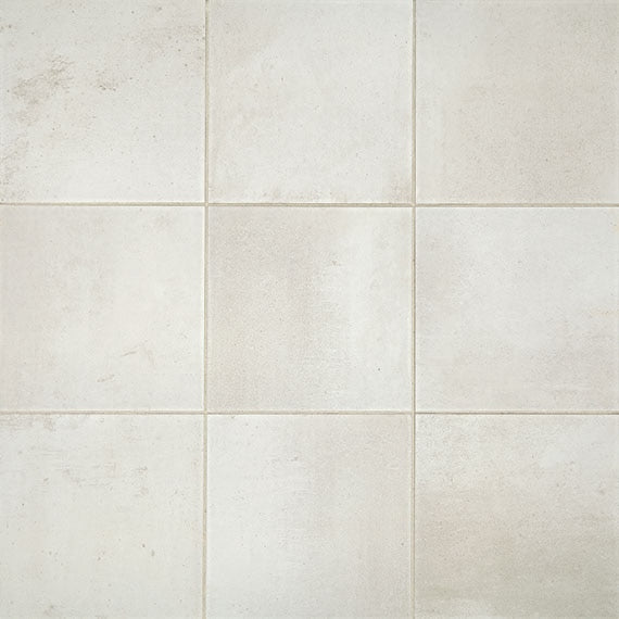 12x12 Modern Hearth  Natural Concrete-Look Matte Smooth Porcelain Tile Ivory Beige