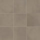 12x12 Volume 1.0  Natural Concrete-Look Matte Smooth Porcelain Tile Taupe Brown