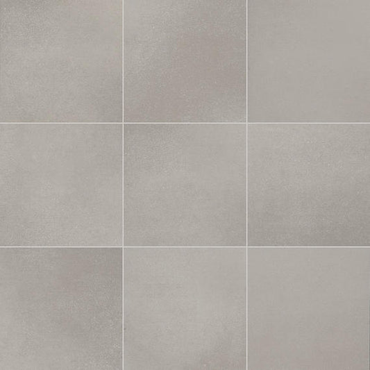 12x12 Volume 1.0  Natural Concrete-Look Matte Smooth Porcelain Tile Warm Gray