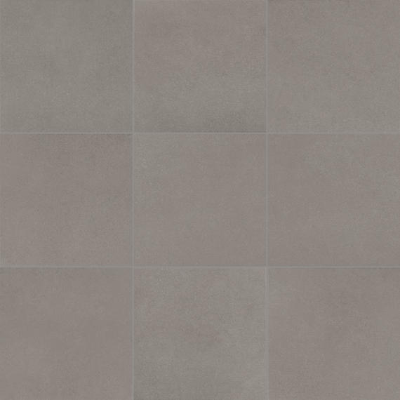12x12 Volume 1.0  Stepwise Concrete-Look Matte Smooth Porcelain Tile Taupe Gray