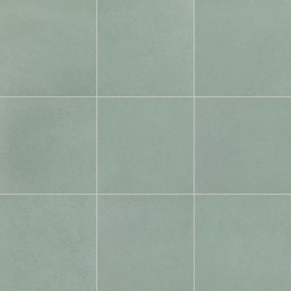 12x12 Volume 1.0  Stepwise Concrete-Look Matte Smooth Porcelain Tile Sage Green