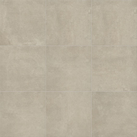 18x18 Windmere  Natural Concrete-Look Matte Smooth Ceramic Tile Warm Gray