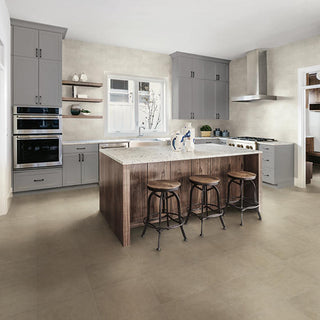 Warm Gray - 18x18 Windmere Natural Concrete-Look Matte Smooth Ceramic Tile