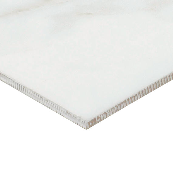 24x24 Platinum  Natural Marble-Look Matte Smooth Porcelain Tile White Gold