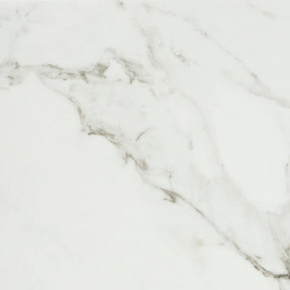 24x24 Platinum  Natural Marble-Look Matte Smooth Porcelain Tile White Gold