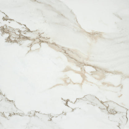 24x24 Platinum  Natural Marble-Look Matte Smooth Porcelain Tile White Gold