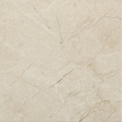 24x24 Platinum  Natural Marble-Look Matte Smooth Porcelain Tile Almond