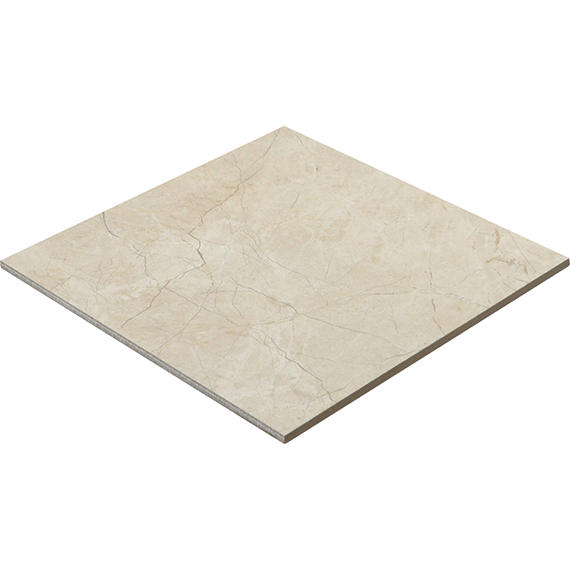24x24 Platinum  Natural Marble-Look Matte Smooth Porcelain Tile Almond
