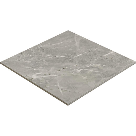 24x24 Platinum  Natural Marble-Look Matte Smooth Porcelain Tile Dove Gray