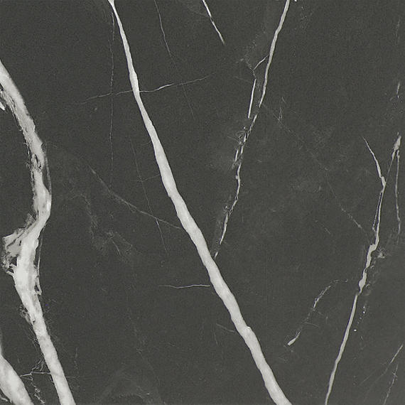 24x24 Platinum  Natural Marble-Look Matte Smooth Porcelain Tile Black White